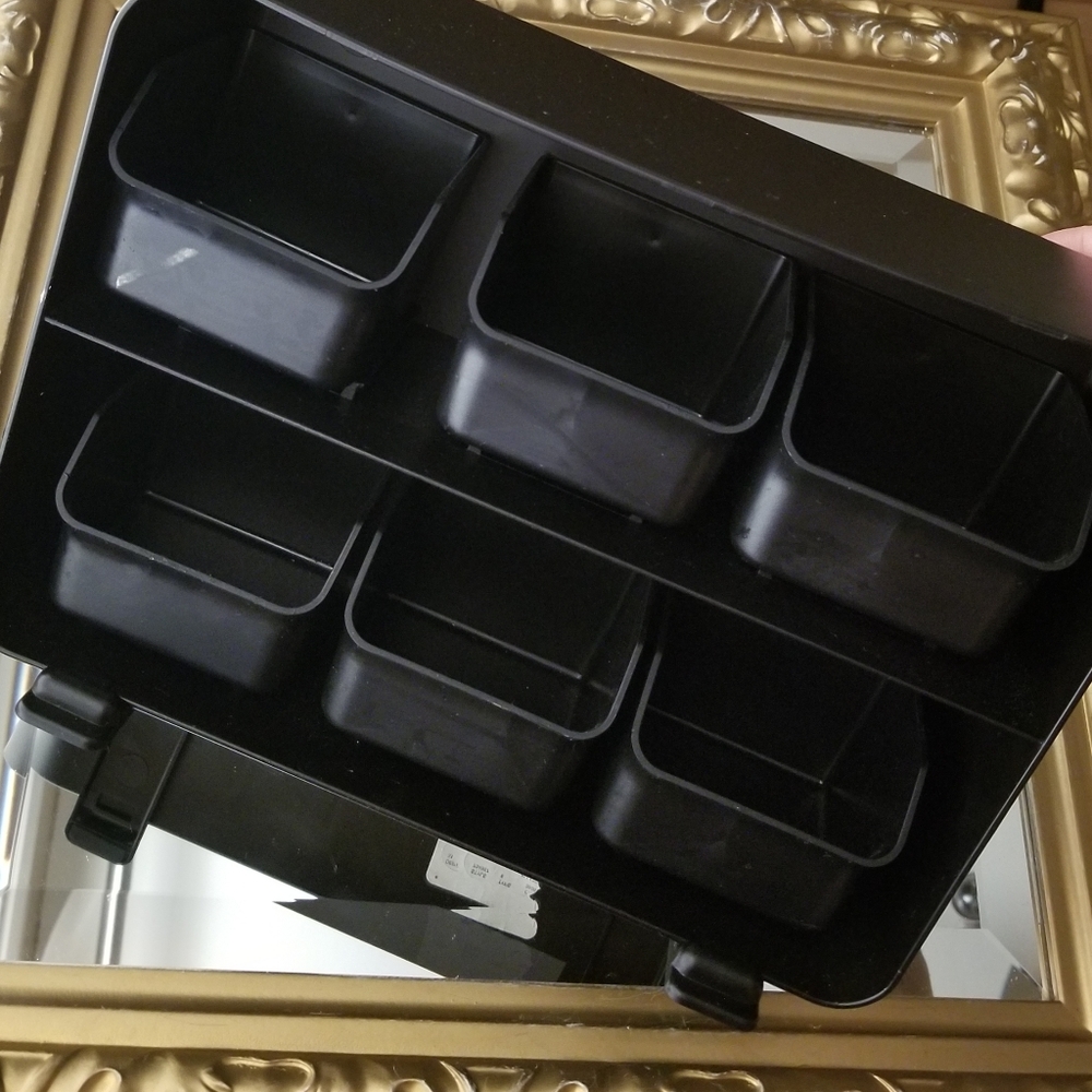 ❗Black 6-Piece Drawer Tea Bag Holder❗